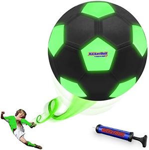 Kickerball Swerve and Curve Size 4 Soccer Ball, Soccer Training Ball with Special Panels to Play Like A Pro, Outdoor and Indoor Soccer Ball, Fun Soccer Ball for Kids and Adults