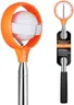 Professional Golf Ball Retriever Telescopic for Water, 9Ft/12Ft/16.3Ft/20Ft Stainless Steel Golf Ball Retriever with Spring Release-Ready Head Locking Clip (Outside:Orange & Inside:White, 12FT)