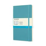 Moleskine Classic Notebook, Soft Cover, Large (5" x 8.25") Dotted, Reef Blue, 192 pages