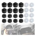 7-141 Body and Cab Mount Bushing Kit Compatible with 1999-2014 Chevy Silverado & Sierra 1500/2500 2WD/4WD Polyurethane Body Cab Mounts & Washers (Black 24PCS)