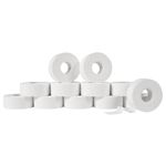 PHYTOP Zinc Oxide Tape Finger Tape 2.5cm x 10m in White, Climbing Breathable Tape for Jiu Jitsu, Rowing, Bouldering, Weight Training, Volleyball & Basketball(12 rolls)
