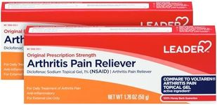 Leader Diclofenac Sodium Topical Pain Relief Gel Tube, Powerful Anti-Inflammatory Gel (Compare to Voltaren), 1.76 Ounce, Pack of 2