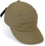 CLAPE 5 Panel Hat for Men, Curved Brim UPF50+ Sun Hats Quick Dry Outdoor Sports Running Hat Baseball Cap