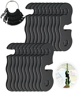 Rope Tensioner Aluminum Alloy Camping Tent Guyline Cord Adjuster Camping of Gear for Camping, Hiking, Backpacking Ultralight Tent Stakes Guy Lines (Black, 20 Pack)