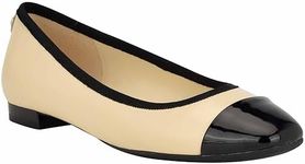 NINE WEST Women's Ollin9x9 Ballet Flat, Light Sand 110, 11