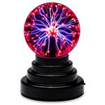 CGBOOM Plasma Ball Magic 3" Touch Sensitive Glass Lightning Sphere Sensitive Globe Light USB Fun Scientific Ball Magic Crystal Light Amazing Lamp Decorative Gaget