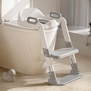 Toddler Potty Training Toilet Seat - Coupled with Must - Haves Step Stool Essentials Stuff Portable Stairs, Potty Seats with Steps Ladder for Toddlers, and Foldable Potty Train Chair Adapter
