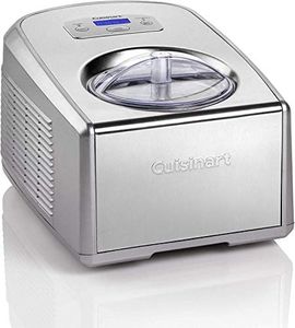 Cuisinart Ice Cream and Gelato Maker | Makes Ice Cream, Gelato, Sorbet, Frozen Yoghurt in 40 Mins | Homemade Desserts | Easy to use at Home | No Need to Pre-Freeze Bowl | Stainless Steel | ICE100BCU