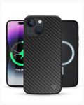 RAEGR TPU+PC iPhone 15 Case | Magnetic Case | Supports Mag-Safe Wireless Charging | Elements Armor Magfix Case/Cover Designed For iPhone 15 (6.1-Inch) 2023 - Carbon Fiber Rg10547, Grey