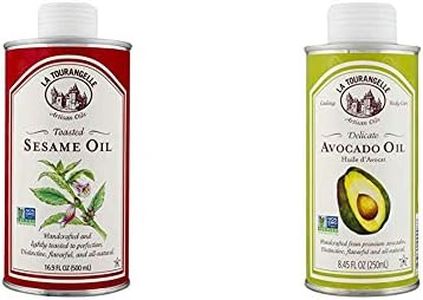 La Tourangelle Toasted Sesame and Avocado Oils | All-Natural Oils for Cooking, Marinades, Dressings, Skin and Hair