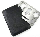 Rangwell NX Multi-Purpose 11 in 1 Credit Card Size Wallet Ninja Pocket Tool- Small Silver