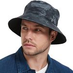 EINSKEY Reversible Camo Bucket Hat, Unisex UPF 50+ Cotton Sun Hat for Outdoor Beach Travel Golf Safari Fishing Travelling Hiking