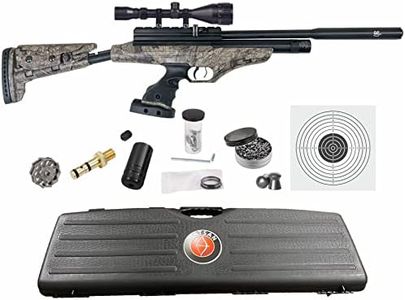 Wearable4U - Hatsan at-P2 QE QuietEnergy Tact PCP 900 FPS / 20 FPE Air Rifle .22 Caliber Airrifle (Camo Timber) with Scope +100x PaperTargets +250xPellets Bundle