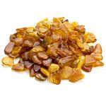 Amber Stones Polished and Raw 100% Natural Baltic Chips Resin Ambar Piedra for DIY Crafting Jewelry and Beading Loose Beads (No Holes) - Amber Culture