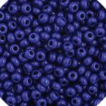 Czech Glass Seed Beads 11/0 (2.1mm diameter) Opaque Dark Royal Blue DIY Jewelry Making Beadss - 250g Bulk Bag by Preciosa (Jablonex)