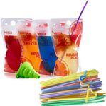 Clear Drink Pouches with Straw - Do