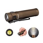 OLIGHT Baton3 Pro 1500 Lumens EDC Rechargeable LED Torch,High Lumens Pocket Flashlight for Outdoors,Indoors and Emergency (Netural White (4000K~5000K), Desert Tan)