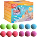 12 x Bath Bombs by Zimpli Kids, Create a Bubbly Bath Time Adventure Kids Baff Bombz, Certified Biodegradable and Vegan Friendly Gift