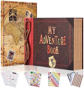 My Adventure Book Baby Photo Album Scrapbook with Hard Cover, Inspired by Movie Up, for Anniversary, First Year Baby Album, Newborn, Toddler & Kids Gift Set, Baby Shower, Holds 80+ 4x6" Photos