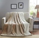 Tache Neutral Throw Blanket 63x87 E