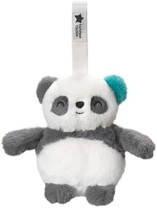 Tommee Tippee Mini PipPanda, Travel Nursery Sleep Aid, Automatic CrySensor Soothes with White Noise, Rainfall, Heartbeat and 3 Lullabies, Portable Fabric Loop, USB Rechargeable, Machine Washable