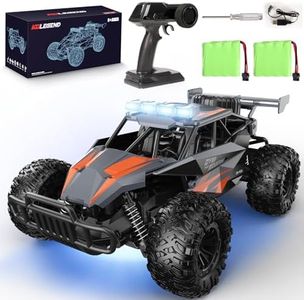 kolegend Remote Control Car for Boys, 2.4GZh RC Cars, 1:12 Monster RC Truck Off Road with LED Headlight and Rechargeable Battery Gifts for Adults Boys 8-12