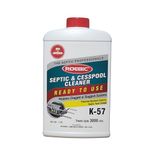 K-57 | Septic Tank Cleaner | 10X Powerfull | Fast and Easy to use | Reopens Clogged Sluggish Septic Systems | Liquid Drain Opener (1000 ml)