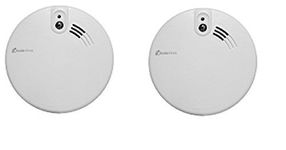 Twin Pack Kidde Firex KF20 Mains Powered Optical Smoke Alarm with 9V Back Up Batteries | KF2 | 4973