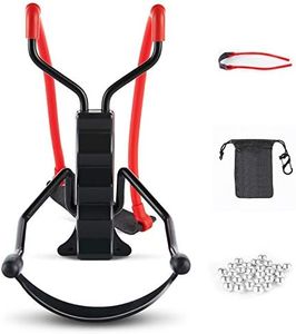 uolent Slingshot for Adult, Folding Wrist Rocket Slingshots for Hunting, Professional Sling Shot Set Outdoor with 100 Steel Ammo Balls and Replacement Rubber Band