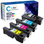 LxTek Remanufactured Toner Cartridge Replacement for Xerox WorkCentre 6027 6025, Phaser 6022 6020 (1 Black 106R02759, 1 Cyan 106R02756, 1 Magenta 106R02757, 1 Yellow 106R02758, 4 Pack)