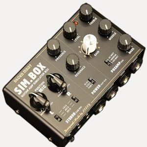 BLOKAMUGT Guitar Effect Pedal Amplifier Simulation for Electric Guitar - All - analog Guitar Amp Speaker Simulator Pedal (Black)