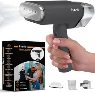 Pionix Handheld Garment Steamer - Foldable Handheld Steamer Clothes, 2-in-1 Horizontal & Vertical Fabric Steamer, Portable Hand Held Steamers for Clothes, 1000W Steam Press for Home & Travel - black