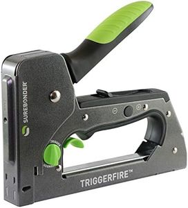 Surebonder TRIGGERFIRE Heavy Duty Narrow Crown Staple Gun with Trigger Mode - Upholstery, DIY, Wood - Uses Surebonder #4 or Arrow T50 Type Staples - Tool Only (5625)