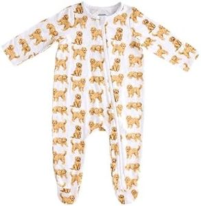 Mud Pie Golden Doodle Dog Unisex Baby Sleeper, 6-9 Months
