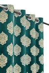 FABDRAPE Heavy Velvet Fabric Luxury Looks Royal Dmass Design Room Darkening Curtains Long Door 9 Feet, Aqua, Pack of 4 Pieces