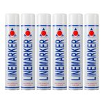 Aerosol Solutions Line Marker, Grass and Road Spray Paint, White, 750 ml (Pack of 6)