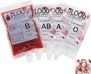 20 Pcs Blood Bag for Drinks, 250ML Reusable IV Blood Bag Halloween Drinking Pouch Drink Storage Bag Halloween Beverage Juice Bag for Zombie Vampire Halloween Party Supplies