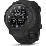 Garmin Instinct Crossover Solar Tactical Hybrid Smartwatch, 45 mm, Solar Charging, Rugged Design and Super-Luminova Hands, 70 Days Runtime, +30 Multisport Apps, GPS, Tactical Functions (Black)