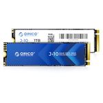 ORICO NVMe SSD 1TB M.2 with Heatsink, Up to 3100MB/s PCIe Gen3x4 2280 Internal Solid State Drive, SLC Cache 3D NAND, Compatible with Laptop and PC Desktops -J10