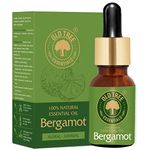 Old Tree Bergamot Essential Oil (15ml) - for Skin, Hair Care, Diffuser, Home Frgrance and Candle Making - Pure and Natural Aromatherapy Oil with Glass Dropper