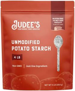 Judee’s Bulk Unmodified Potato Starch 40lb (4lb Pack of 10) - Great for Thickening, Cooking, and Baking - 100% Non-GMO, Gluten-Free, and Nut-Free - Resistant to High Temperatures