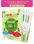 Little Mee Senior KG Kit | UKG Books | Preschool Learning for English, Maths, GK, Phonics, Rhymes, Stories, Colouring with Work sheet | 4 to 6 Years Old