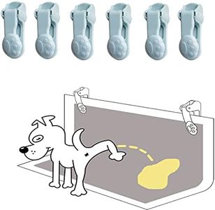 Dog Pee Pad Holder with Walls (6 Pack) for Small & Large Size Wee Wee Pad, Indoor Potty Training Pad Holder for Leg-Lifting Puppies (Blue)