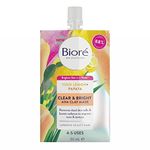 Biore Clear and Bright Yuzu Lemon + Papaya AHA Clay Face Mask 50 ml