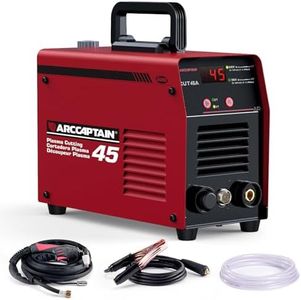 ARCCAPTAIN Plasma Cutter, 45Amp Cutter Machine, 110V/220V Dual Voltage Digital Display IGBT Inverter Plasma Cutting Machine with 2T/4T Function