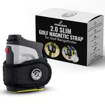 Stripebird - 2.0 Slim Golf Magnetic Rangefinder Wrap Mount (Form Fitting Strap - Stealth Black) - Easily Access Range Finder Device While You Golf - Buckle-Less Strap