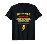 Funny Electrician Noun Definition Lineman T-Shirt T-Shirt