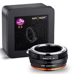 K&F Concept IV PRO NIK(G)-FX Lens Mount Adapter with Aperture Control Ring, Compatible with Nikon G/F/AI/AIS/D/AF-S Mount Lens to Fujifilm Fuji X-Series X FX Mount Cameras with Matting Varnish Design