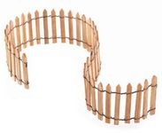 Darice 9148-67 Natural Picket Fence Model, 18-Inch