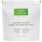 Coconut Flour 5 lb / 2.27 kg by Amson Naturals - All Natural, Gluten-Free, Non-GMO, Unsweetened, High Fiber, Perfect for Pancakes, Cookies, Cupcakes, Bread mixes, Baking